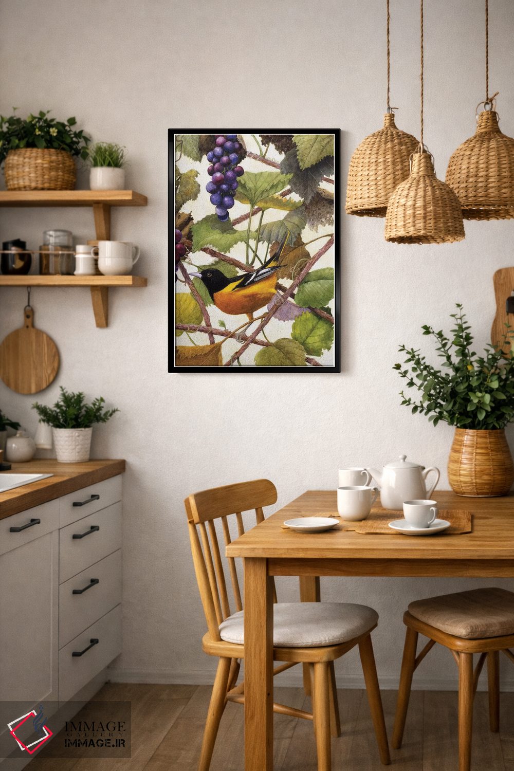 تابلو دکوراتیو "درخشش طلایی ۲" اثر مارسیا مچم - D5B