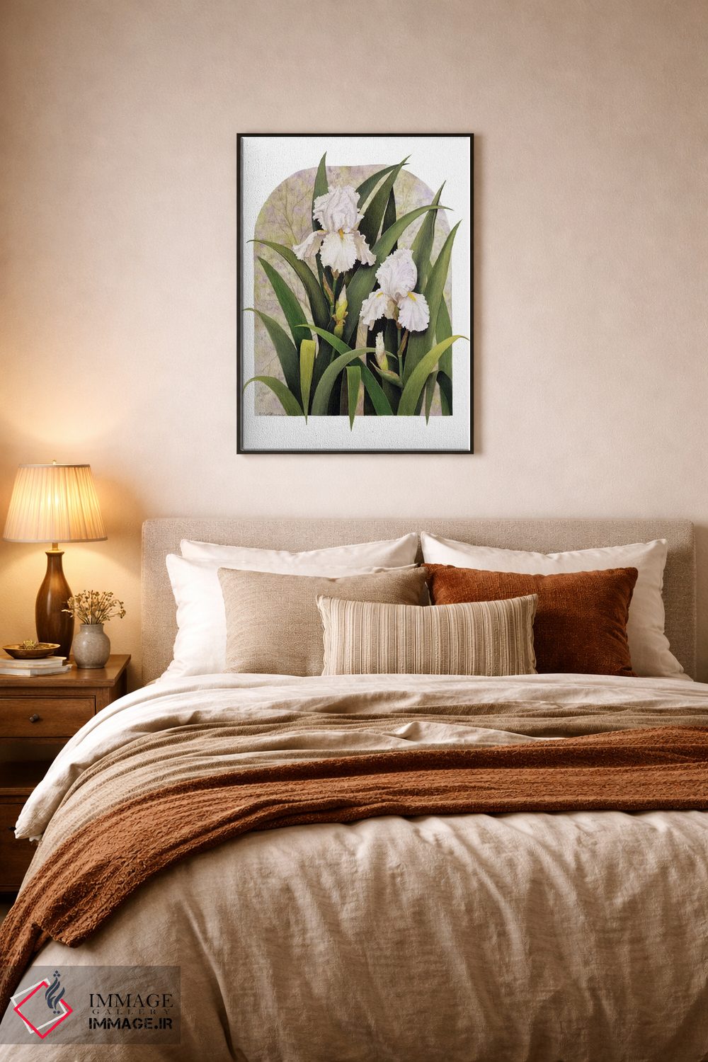 تابلو دکوراتیو "تصویر گل زنبق" اثر مارسیا مچم - D5B