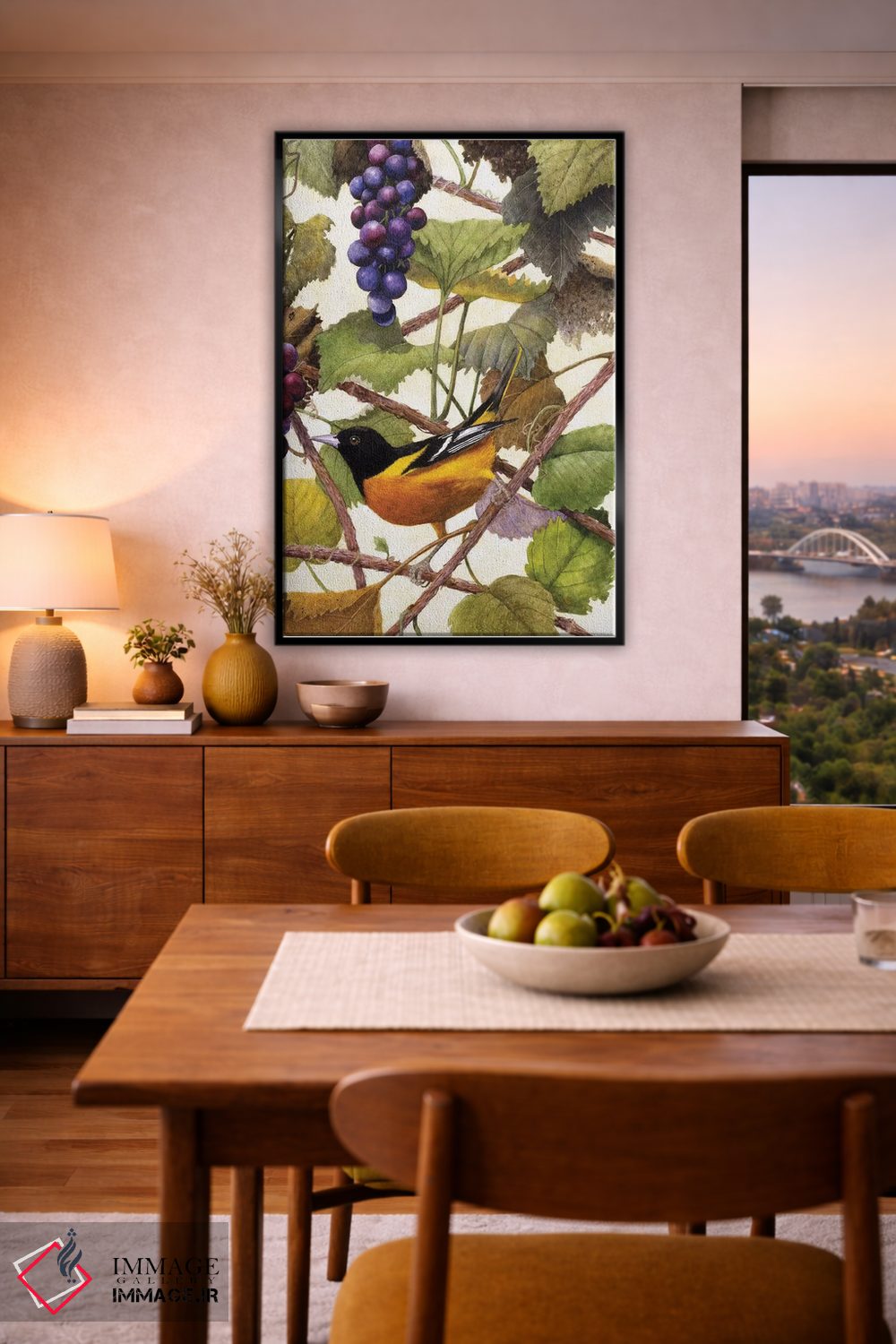 تابلو دکوراتیو "درخشش طلایی ۲" اثر مارسیا مچم - D6B