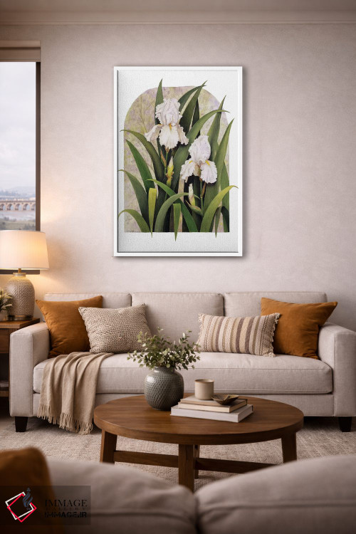 تابلو دکوراتیو "تصویر گل زنبق" اثر مارسیا مچم - D3W