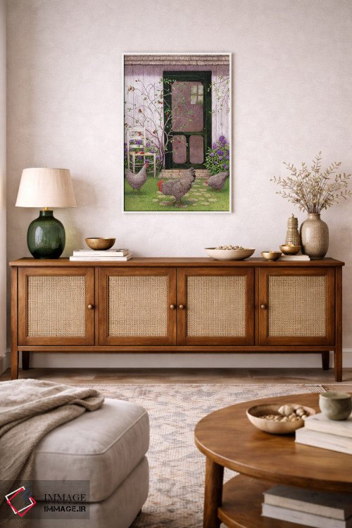 تابلو مدرن "گشت صبحگاهی ۱" اثر مارسیا مچم - D1W