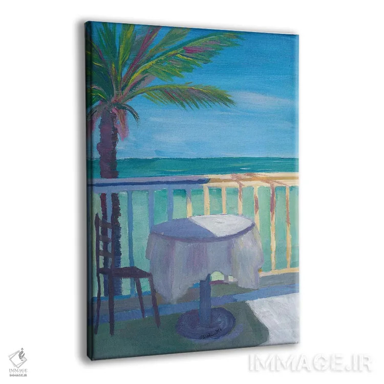 تابلو دکوراتیو پوستر رترو رویای کارائیب اثر مارکوس و مارتینا بلیشنر - نمای پرسپکتیو محصول