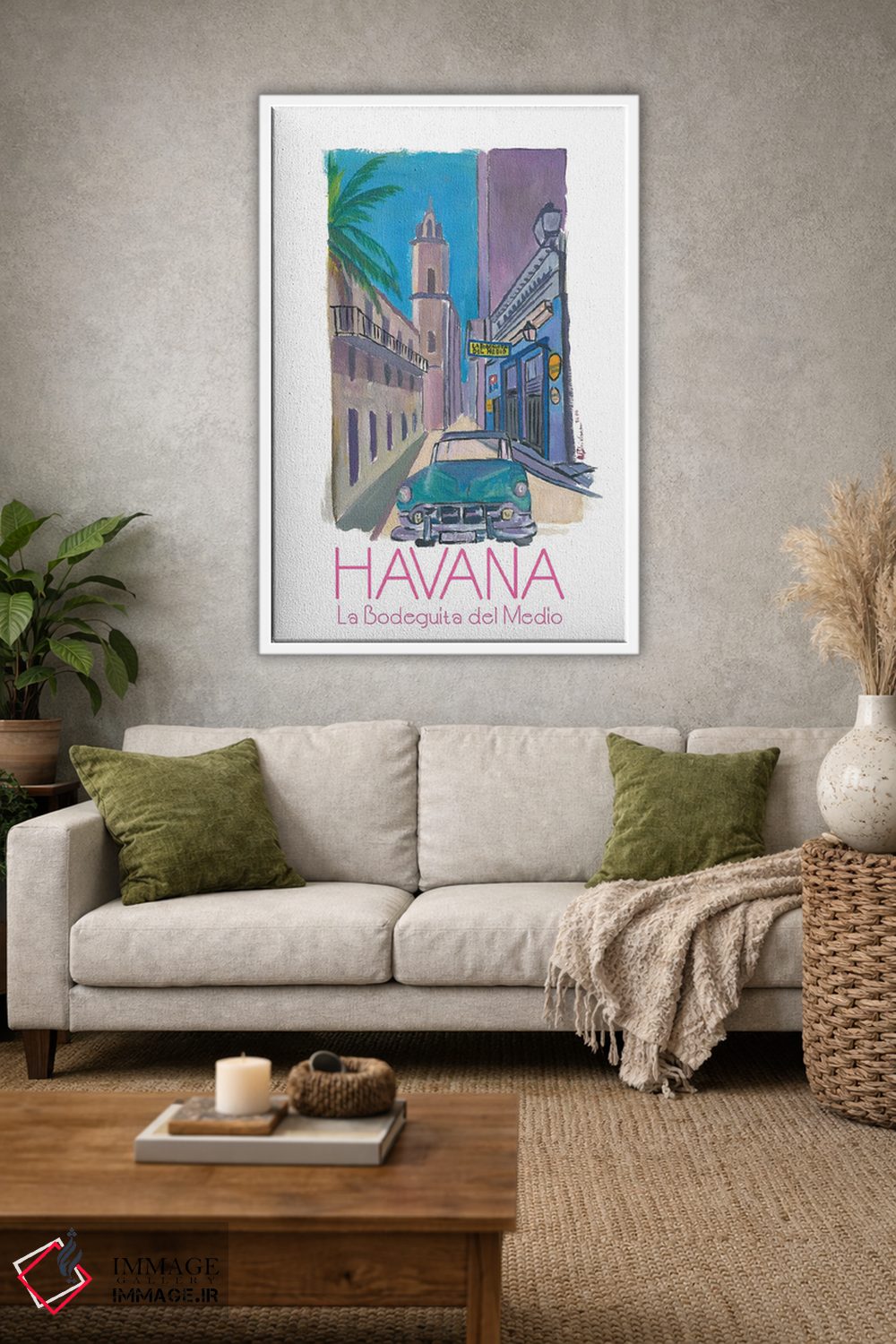 تابلو دکوراتیو هاوانا کوبا - پوستر اثر مارکوس و مارتینا بلیشنر - D1W