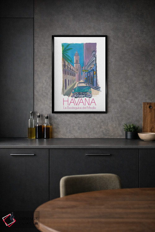 تابلو دکوراتیو هاوانا کوبا - پوستر اثر مارکوس و مارتینا بلیشنر - D2B