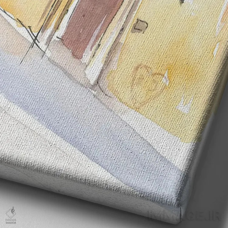 تابلو دکوراتیو بالکن ژولیت در ورونا، نماد عشق اثر مارکوس و مارتینا بلیشنر - نمای نزدیک بافت بوم