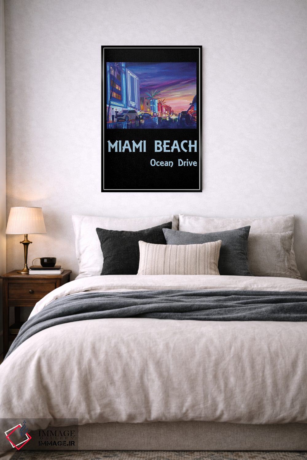 تابلو دکوراتیو پوستر اوشن درایو میامی بیچ اثر مارکوس و مارتینا بلیشنر - D6B