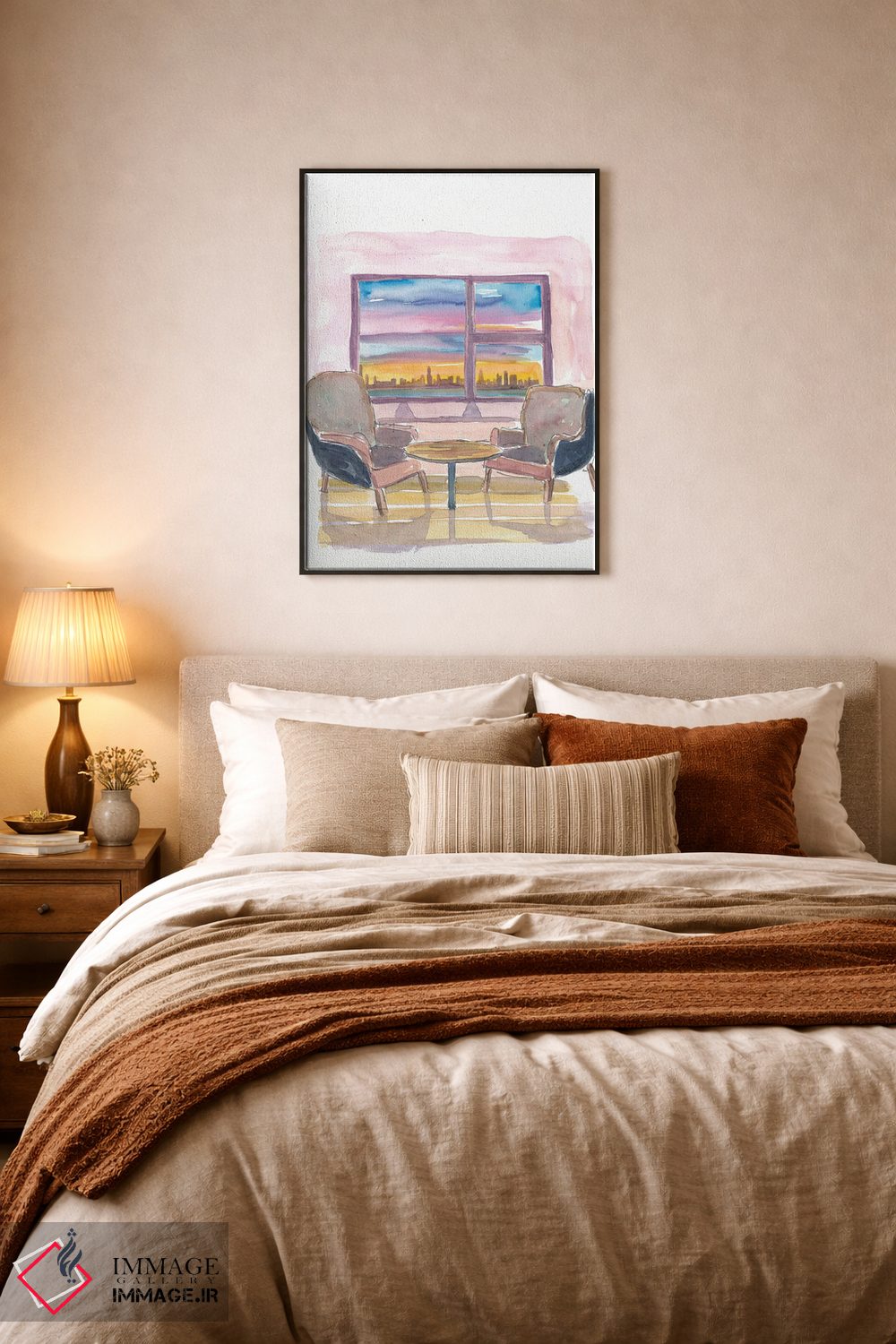 تابلو دکوراتیو پنجره پانوراما دنج به شیکاگو، ایلینوی اثر مارکوس و مارتینا بلیشنر - D6B