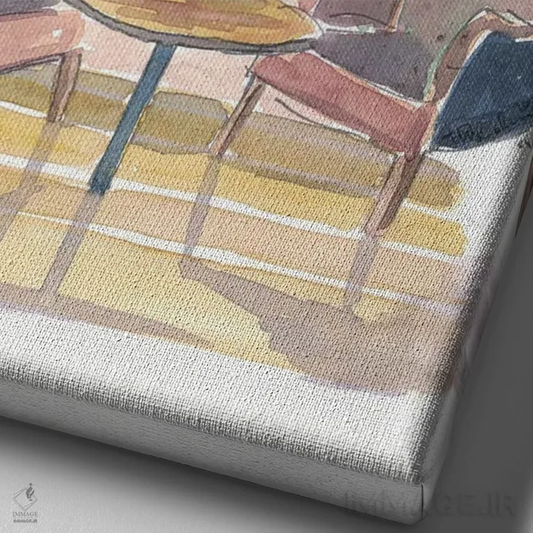 تابلو دکوراتیو پنجره پانوراما دنج به مرکز شهر سیاتل، واشینگتن اثر مارکوس و مارتینا بلیشنر - نمای نزدیک بافت بوم