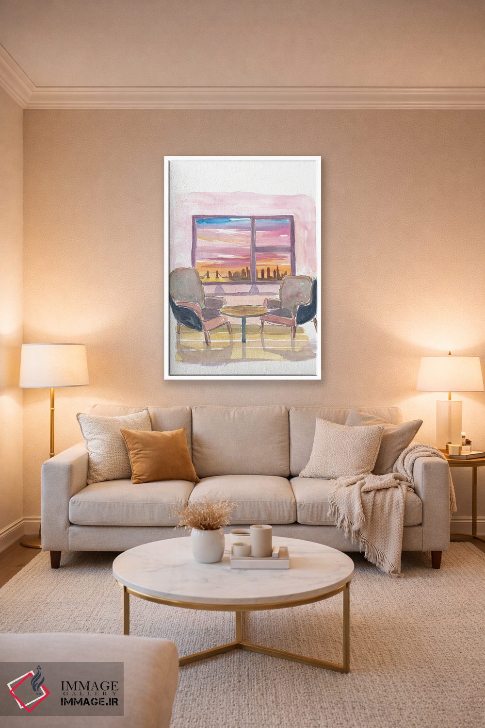 تابلو دکوراتیو پنجره پانوراما دنج به لندن، بریتانیا اثر مارکوس و مارتینا بلیشنر - D3W