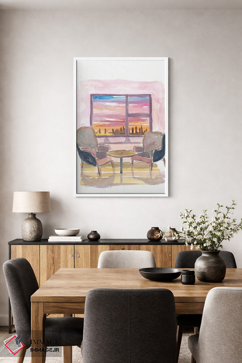 تابلو دکوراتیو پنجره پانوراما دنج به لندن، بریتانیا اثر مارکوس و مارتینا بلیشنر - D4W