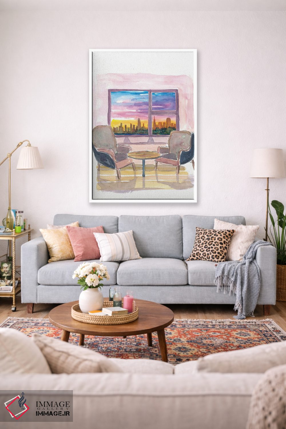 تابلو دکوراتیو پنجره پانوراما دنج به سان فرانسیسکو، کالیفرنیا اثر مارکوس و مارتینا بلیشنر - D1W