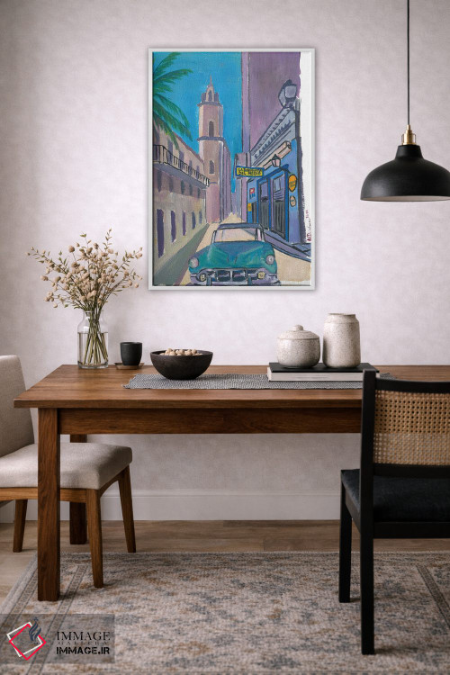 تابلو دکوراتیو نمای خیابان لا بودنکیتا دل مدیو در هاوانا کوبا اثر مارکوس و مارتینا بلیشنر - D3W