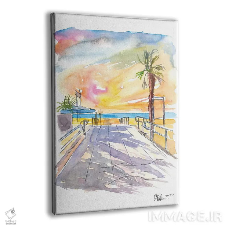 تابلو دکوراتیو حال وهوای تابستانی در ساحل آدریاتیک ایتالیا اثر مارکوس و مارتینا بلیشنر - نمای پرسپکتیو محصول