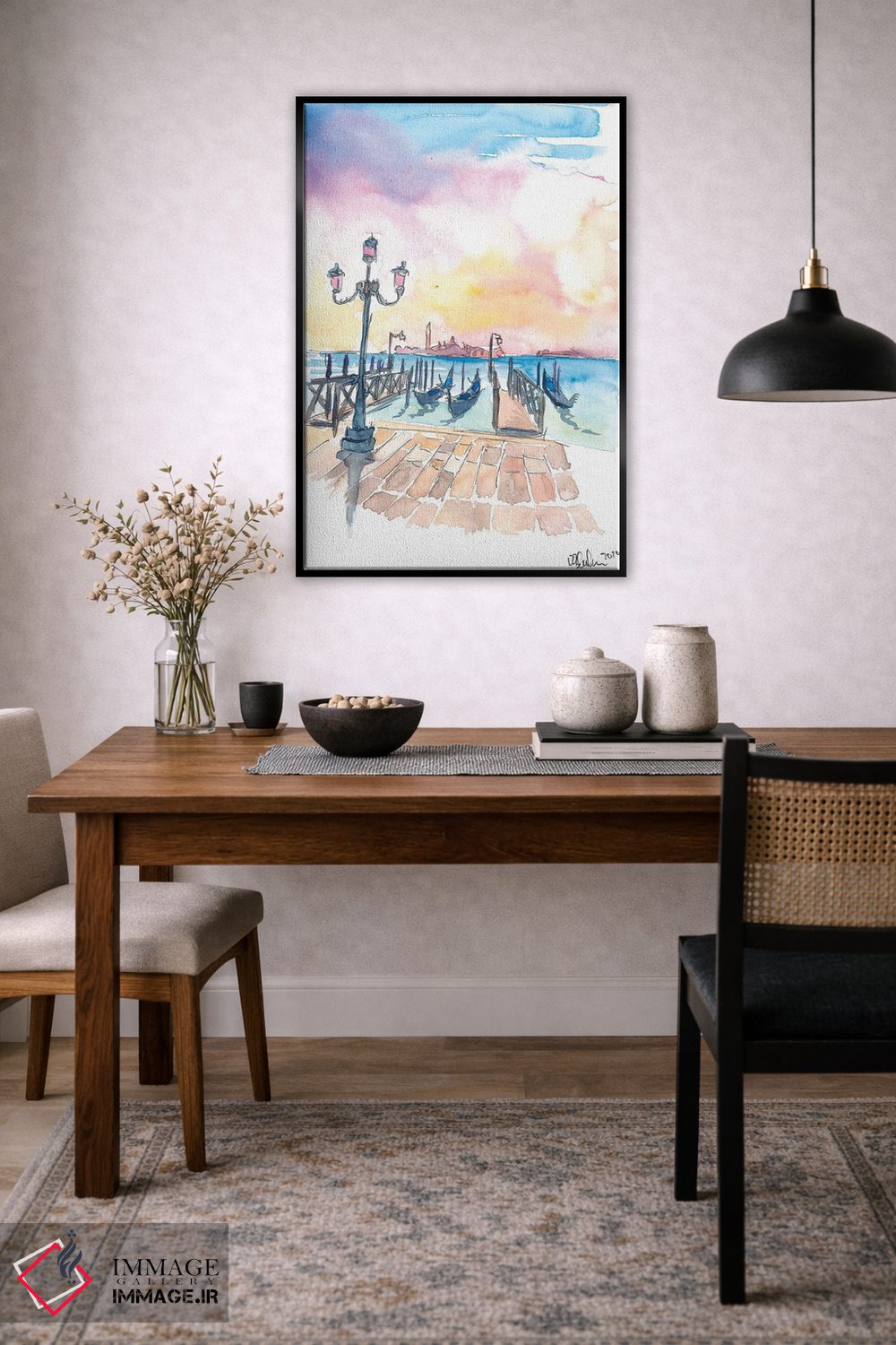 تابلو دکوراتیو نمای مشهور سن جورجیو ماجوره در ونیز همراه با گو… اثر مارکوس و مارتینا بلیشنر - D4B