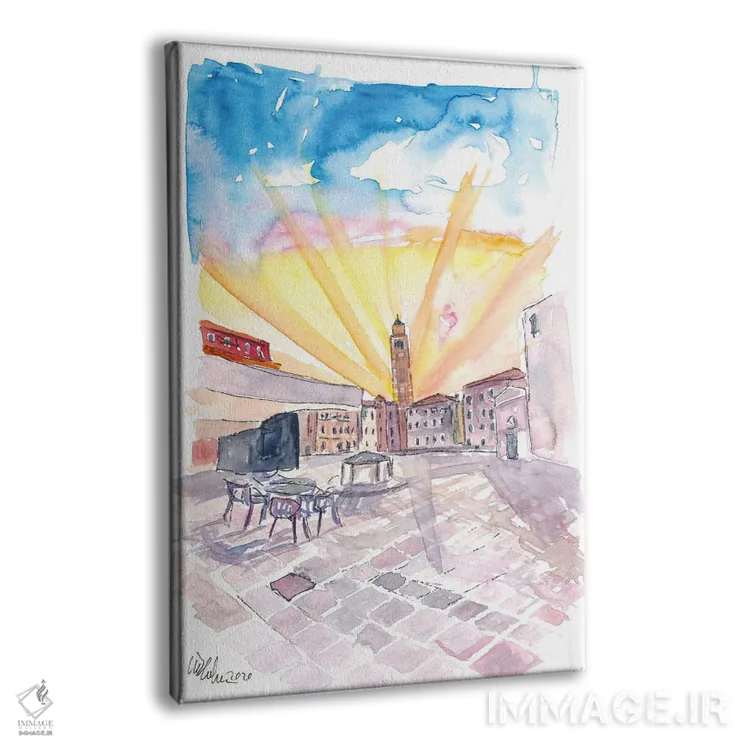 تابلو دکوراتیو کامپو سنت آنجلو آرام با چشم انداز سانتو استفانو… اثر مارکوس و مارتینا بلیشنر - نمای پرسپکتیو محصول