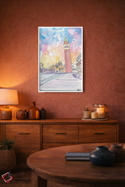 تابلو دکوراتیو بعدازظهر آرام در میدان سن مارک ونیز اثر مارکوس و مارتینا بلیشنر - D3W