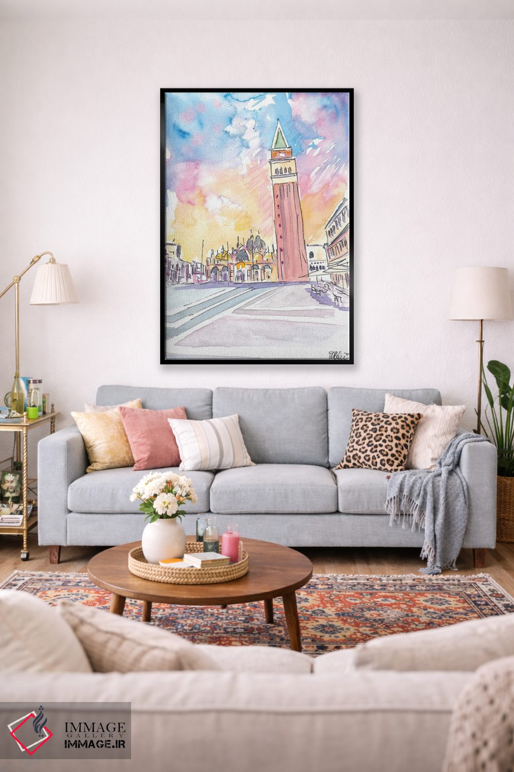 تابلو دکوراتیو بعدازظهر آرام در میدان سن مارک ونیز اثر مارکوس و مارتینا بلیشنر - D1B
