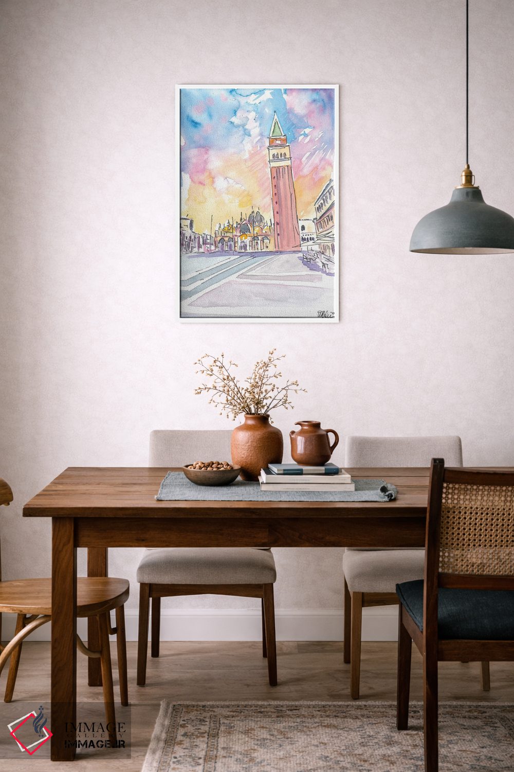 تابلو دکوراتیو بعدازظهر آرام در میدان سن مارک ونیز اثر مارکوس و مارتینا بلیشنر - D5W