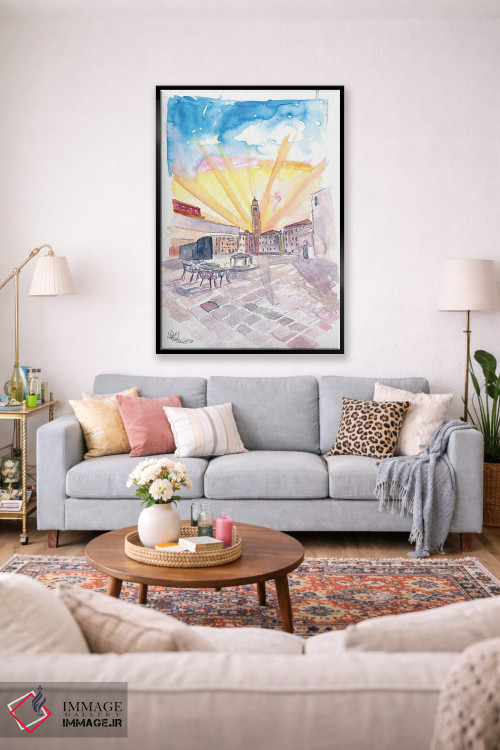 تابلو دکوراتیو کامپو سنت آنجلو آرام با چشم انداز سانتو استفانو… اثر مارکوس و مارتینا بلیشنر - D1B