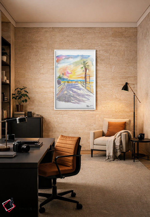 تابلو دکوراتیو حال وهوای تابستانی در ساحل آدریاتیک ایتالیا اثر مارکوس و مارتینا بلیشنر - D5W