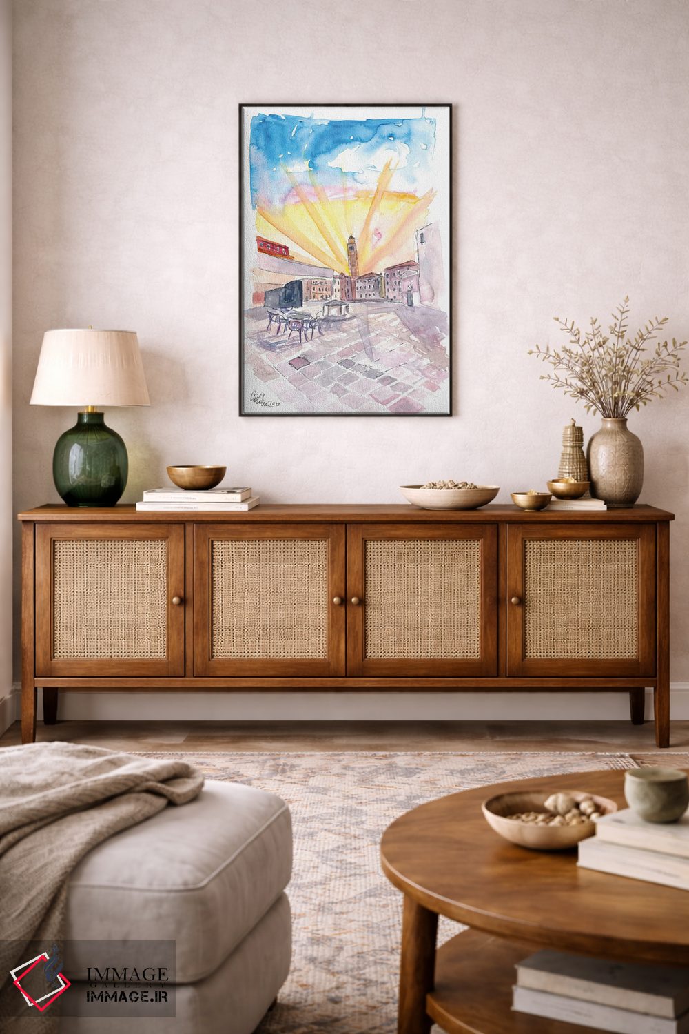 تابلو دکوراتیو کامپو سنت آنجلو آرام با چشم انداز سانتو استفانو… اثر مارکوس و مارتینا بلیشنر - D3B