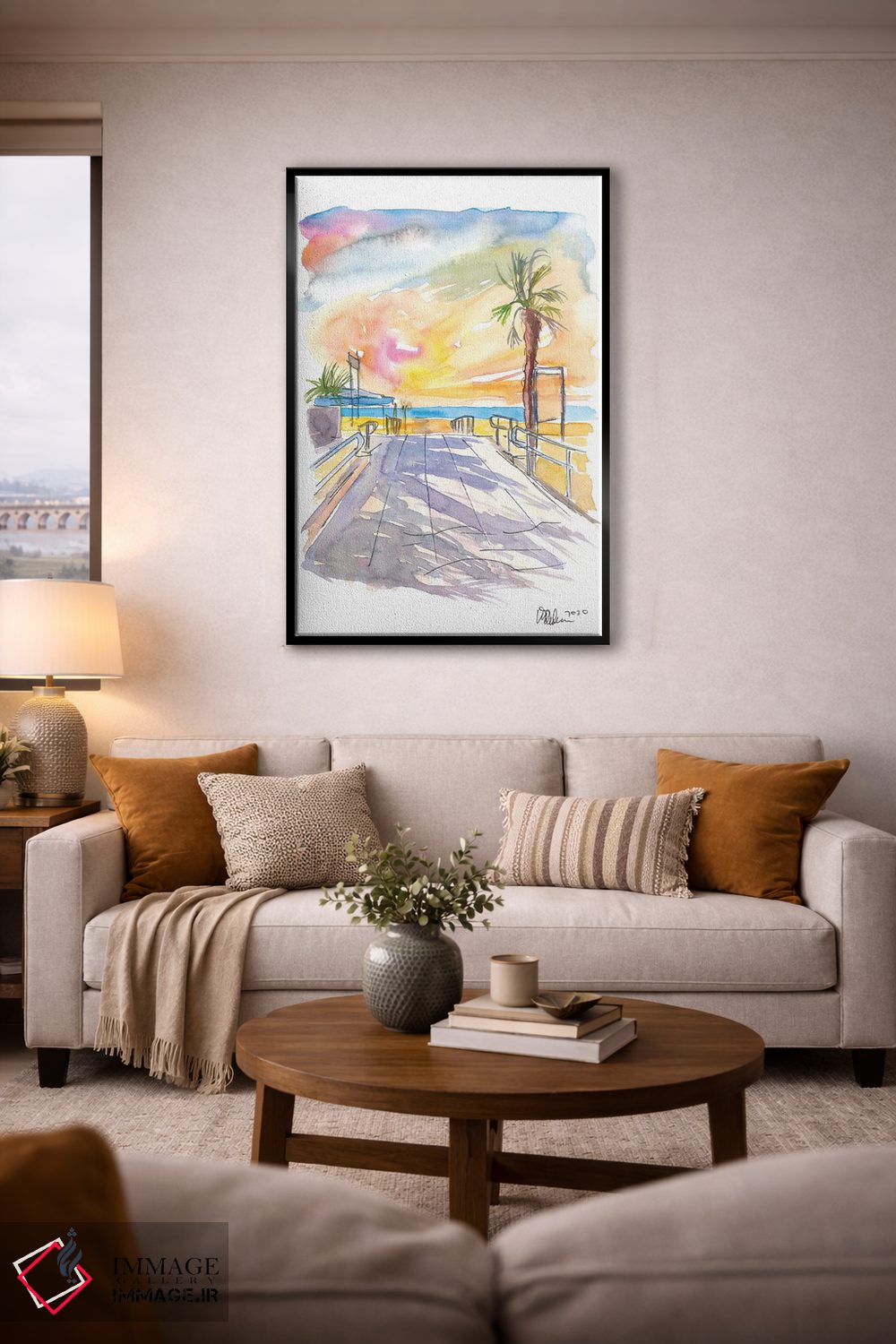 تابلو دکوراتیو حال وهوای تابستانی در ساحل آدریاتیک ایتالیا اثر مارکوس و مارتینا بلیشنر - D4B