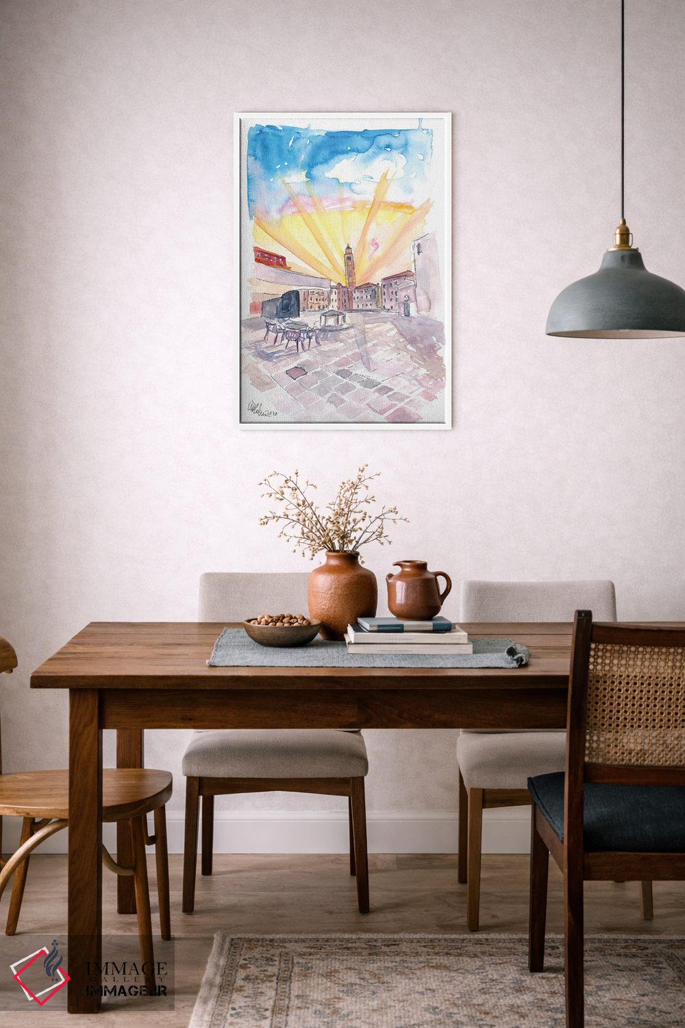 تابلو دکوراتیو کامپو سنت آنجلو آرام با چشم انداز سانتو استفانو… اثر مارکوس و مارتینا بلیشنر - D5W