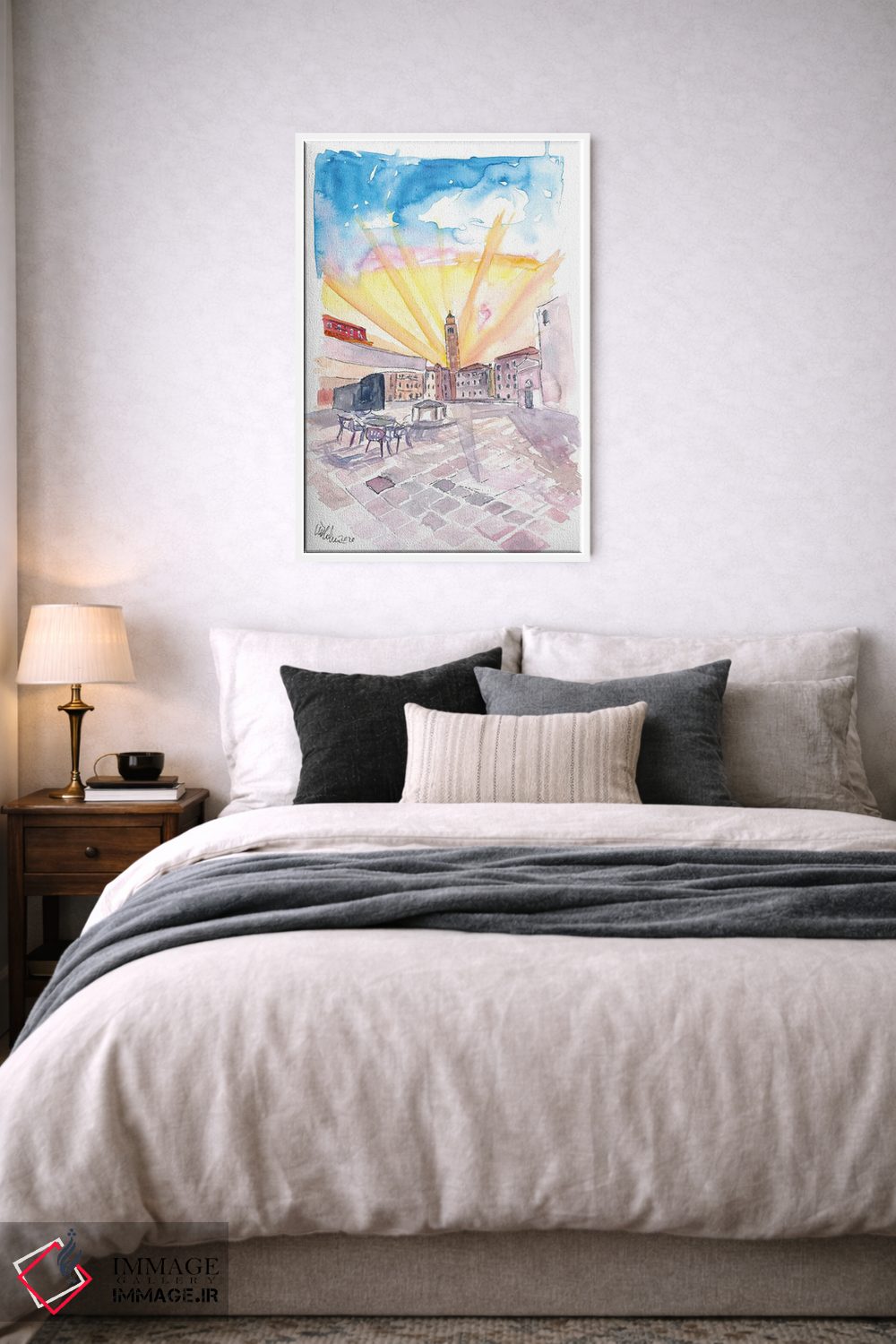 تابلو دکوراتیو کامپو سنت آنجلو آرام با چشم انداز سانتو استفانو… اثر مارکوس و مارتینا بلیشنر - D6W