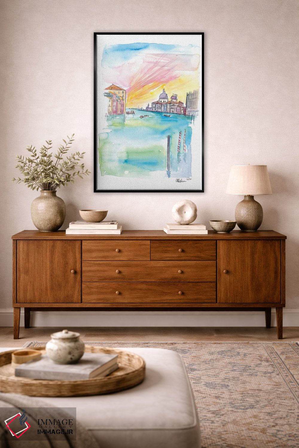 تابلو دکوراتیو نمای پل دل آکادمیا از سانتا ماریا دلا سالوت در… اثر مارکوس و مارتینا بلیشنر - D4B