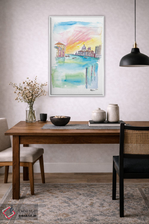 تابلو دکوراتیو نمای پل دل آکادمیا از سانتا ماریا دلا سالوت در… اثر مارکوس و مارتینا بلیشنر - D3W