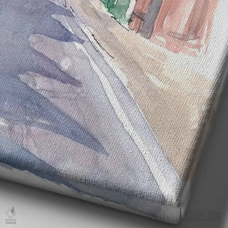 تابلو دکوراتیو حال وهوای قدیمی انگلستان در یورک یورکشایر همراه… اثر مارکوس و مارتینا بلیشنر - نمای نزدیک بافت بوم