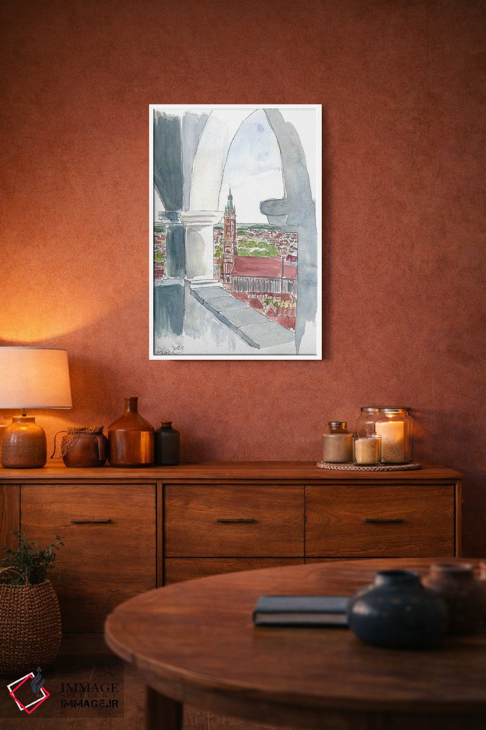 تابلو دکوراتیو "نمای لندشوت از تراس تراوسنیز سولر همراه با سنت… اثر مارکوس و مارتینا بلیشنر - D2W