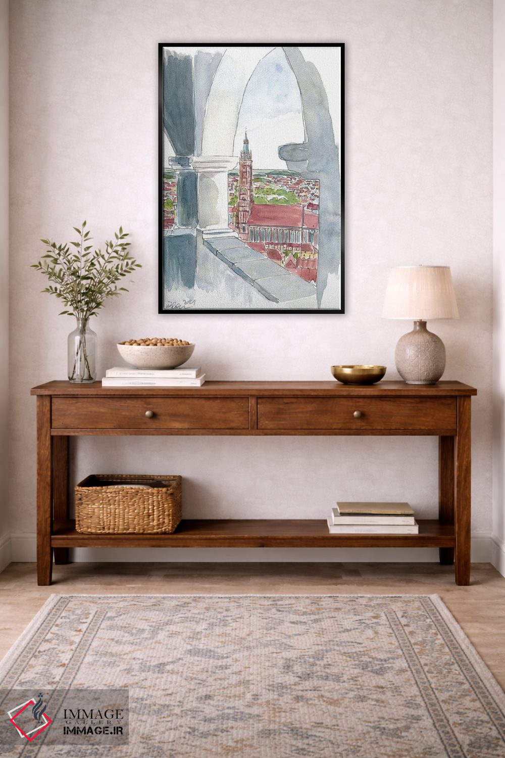 تابلو دکوراتیو "نمای لندشوت از تراس تراوسنیز سولر همراه با سنت… اثر مارکوس و مارتینا بلیشنر - D4B