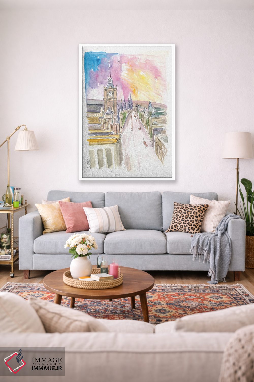 تابلو دکوراتیو "خیابان پرینسس اباوربورگ هنگام غروب" اثر مارکوس و مارتینا بلیشنر - D1W