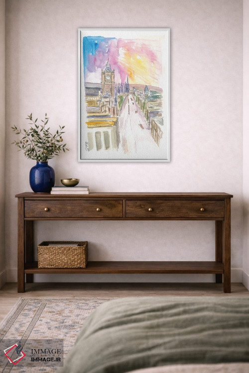 تابلو دکوراتیو "خیابان پرینسس اباوربورگ هنگام غروب" اثر مارکوس و مارتینا بلیشنر - D3W