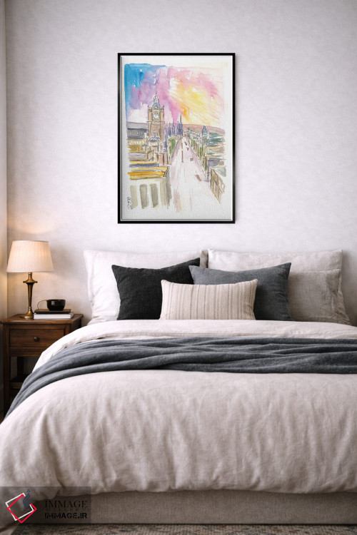 تابلو دکوراتیو "خیابان پرینسس اباوربورگ هنگام غروب" اثر مارکوس و مارتینا بلیشنر - D5B