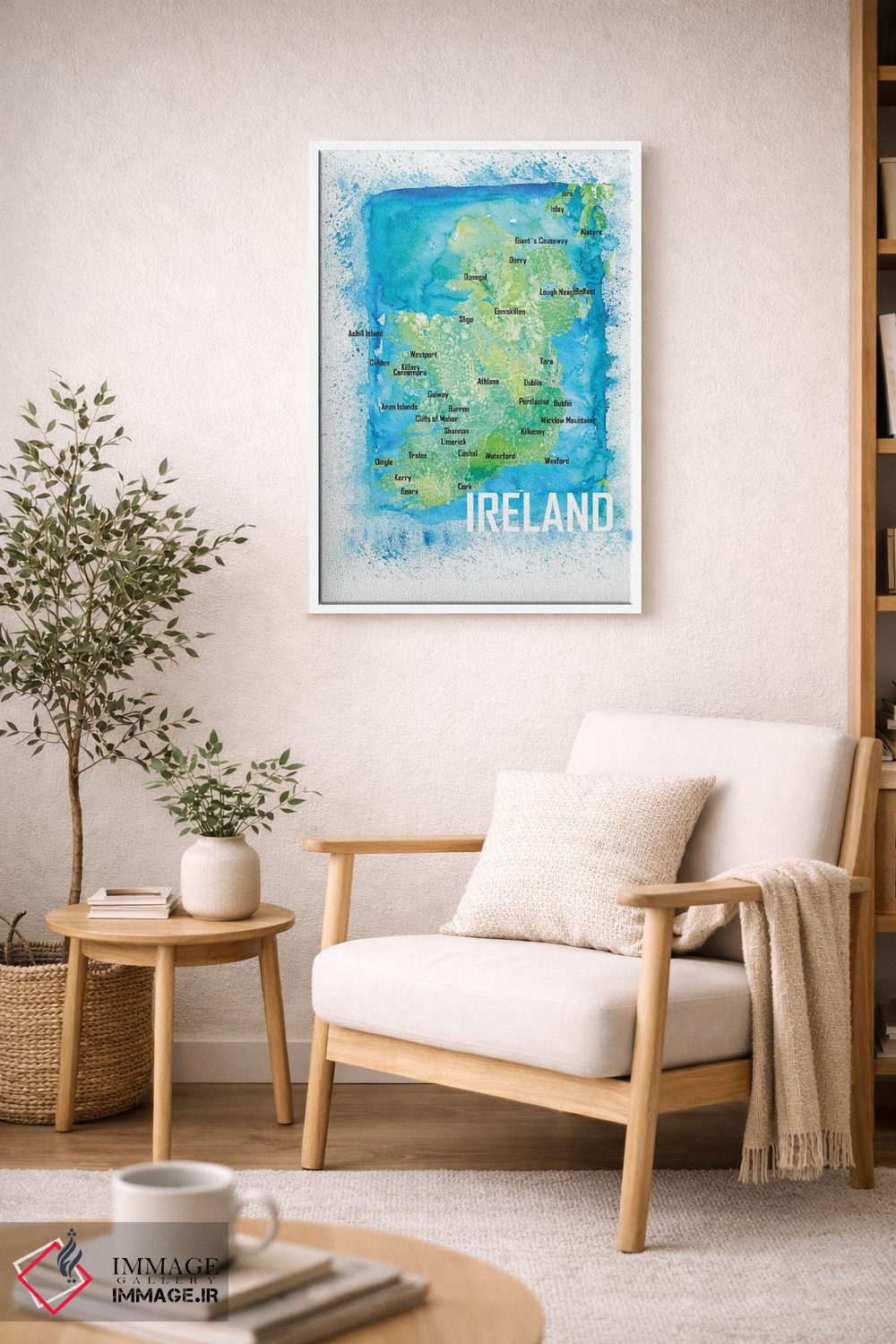 تابلو دکوراتیو نقشه ایرلند اثر مارکوس و مارتینا بلیشنر - D6W