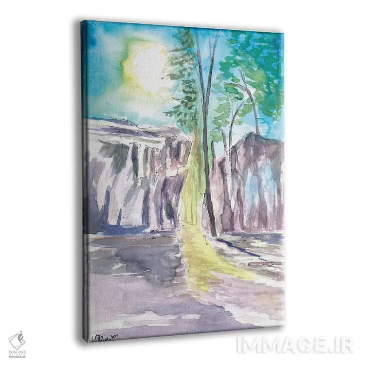 تابلو دکوراتیو "مسیر پیاده روی ازارک" اثر مارکوس و مارتینا بلیشنر - نمای پرسپکتیو محصول