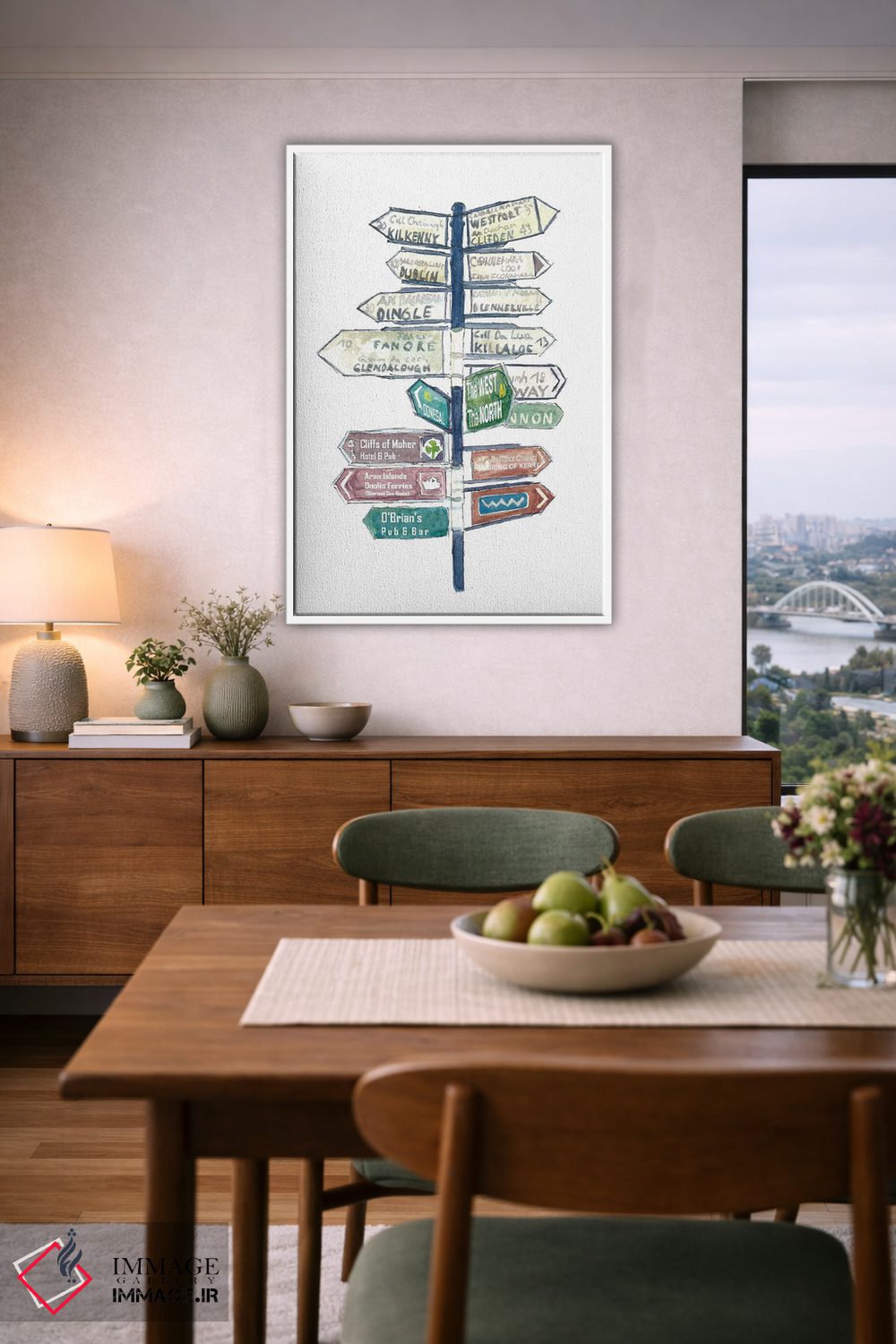 تابلو دکوراتیو "آرزوی سفر و رویاهای مسافرتی، تابلو راهنمای ایر… اثر مارکوس و مارتینا بلیشنر - D5W