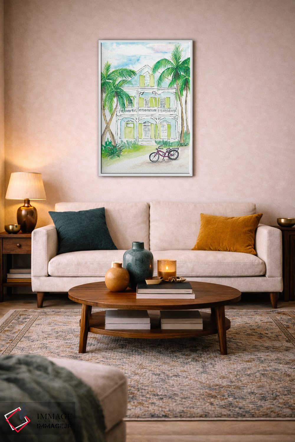 تابلو دکوراتیو خانه صدفی با رنگ لیمویی و نعناع در کی وست فلوری… اثر مارکوس و مارتینا بلیشنر - D2W