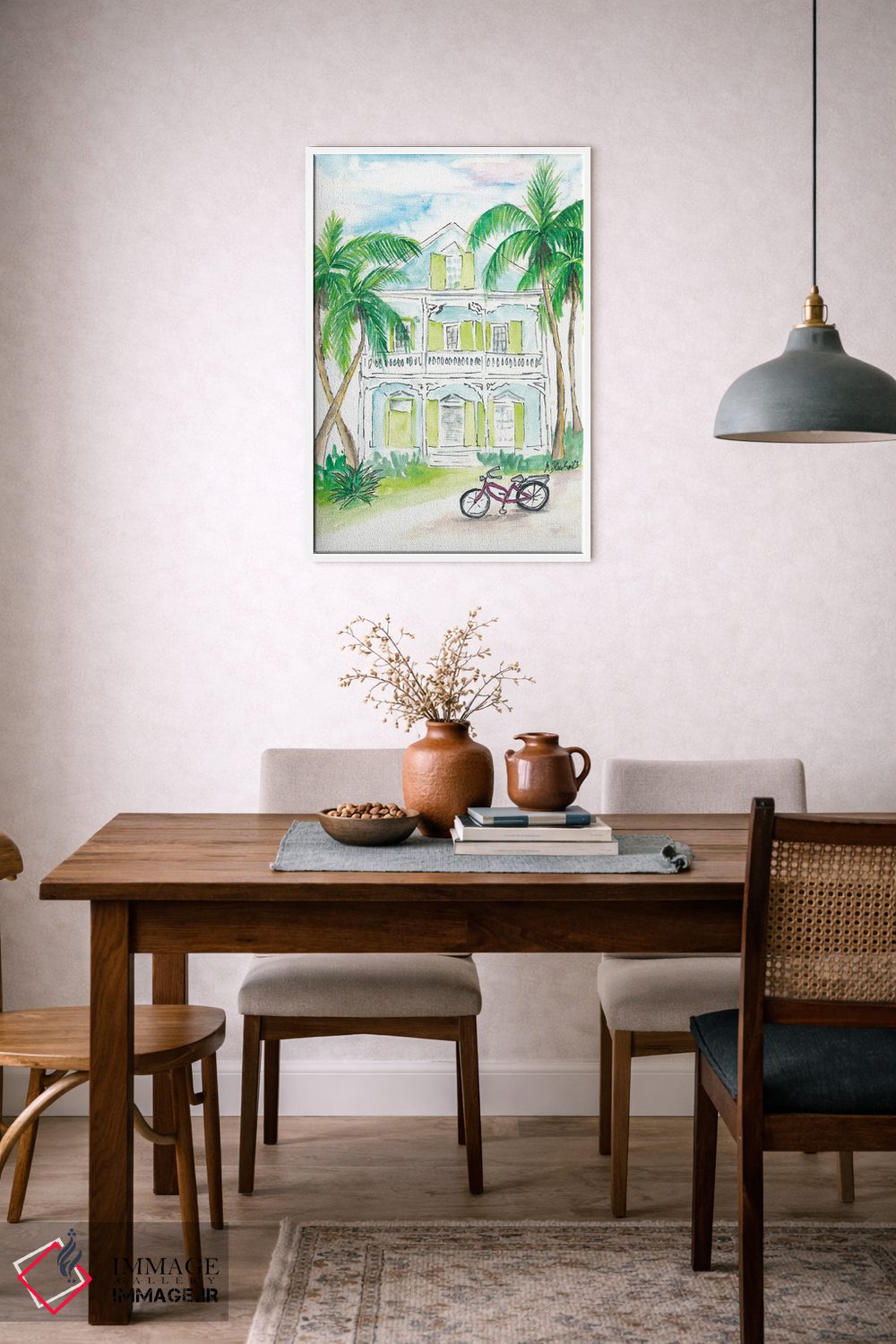 تابلو دکوراتیو خانه صدفی با رنگ لیمویی و نعناع در کی وست فلوری… اثر مارکوس و مارتینا بلیشنر - D5W