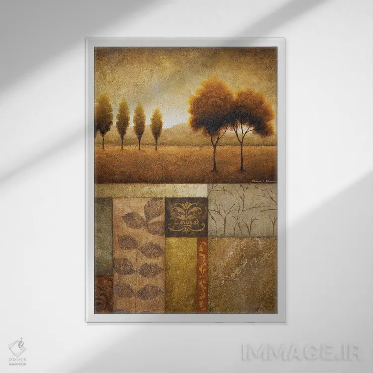 تابلو دکوراتیو "نمای دشت I" اثر مایکل مارکون - نمای قابدار سفید