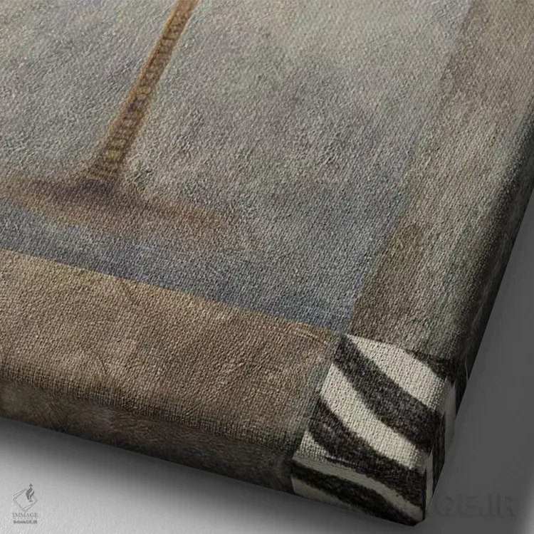 تابلو دکوراتیو "نخل آفتاب II" اثر مایکل مارکون - نمای نزدیک بافت بوم