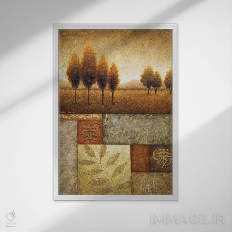 تابلو دکوراتیو "نمای دشت II" اثر مایکل مارکون - نمای قابدار سفید