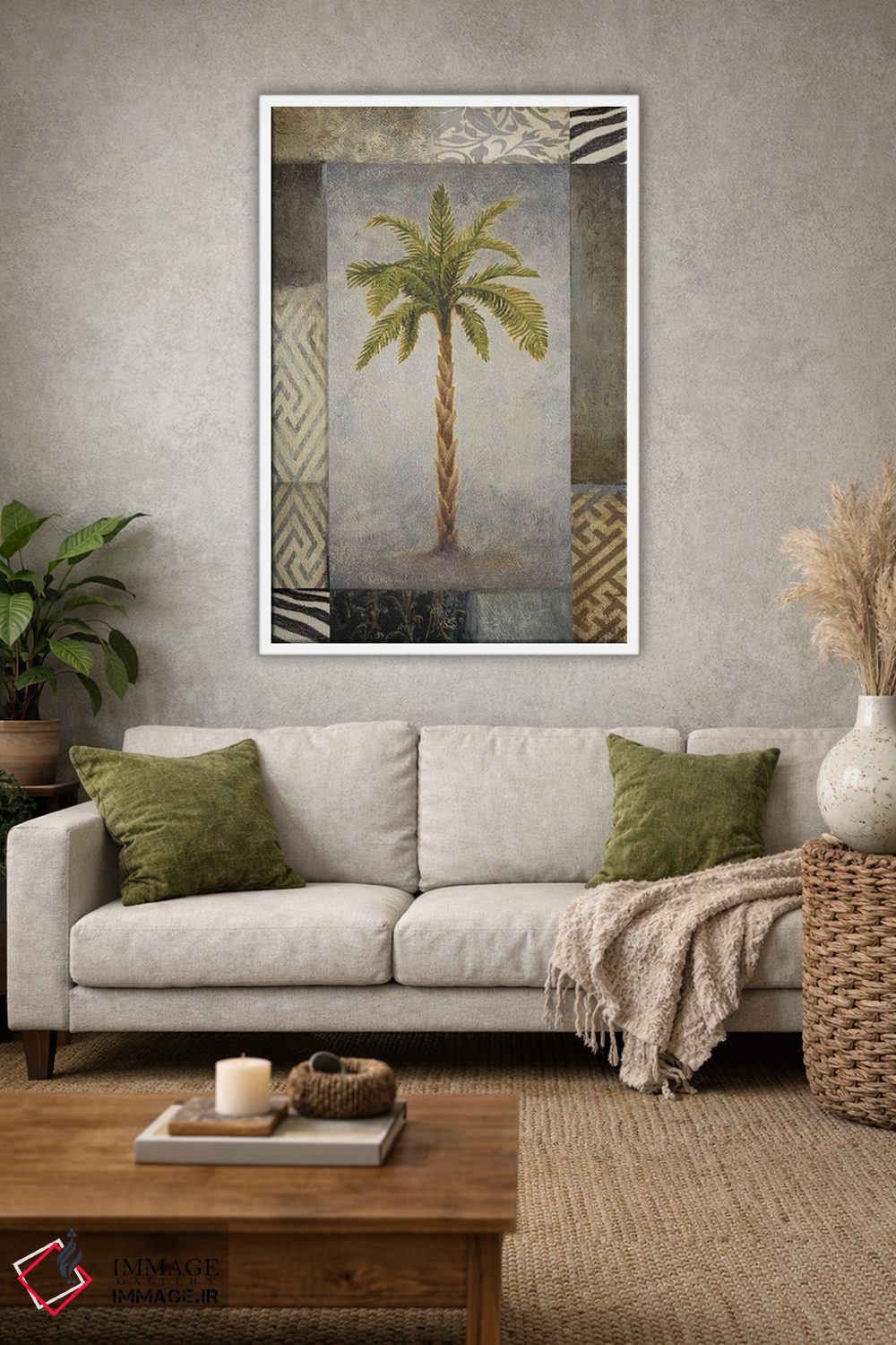 تابلو دکوراتیو "نخل آفتاب I" اثر مایکل مارکون - D1W