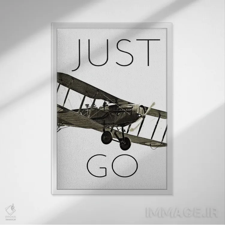 تابلو دکوراتیو "هواپیماهای کلاسیک I" اثر مایکل مارکون - نمای قابدار سفید