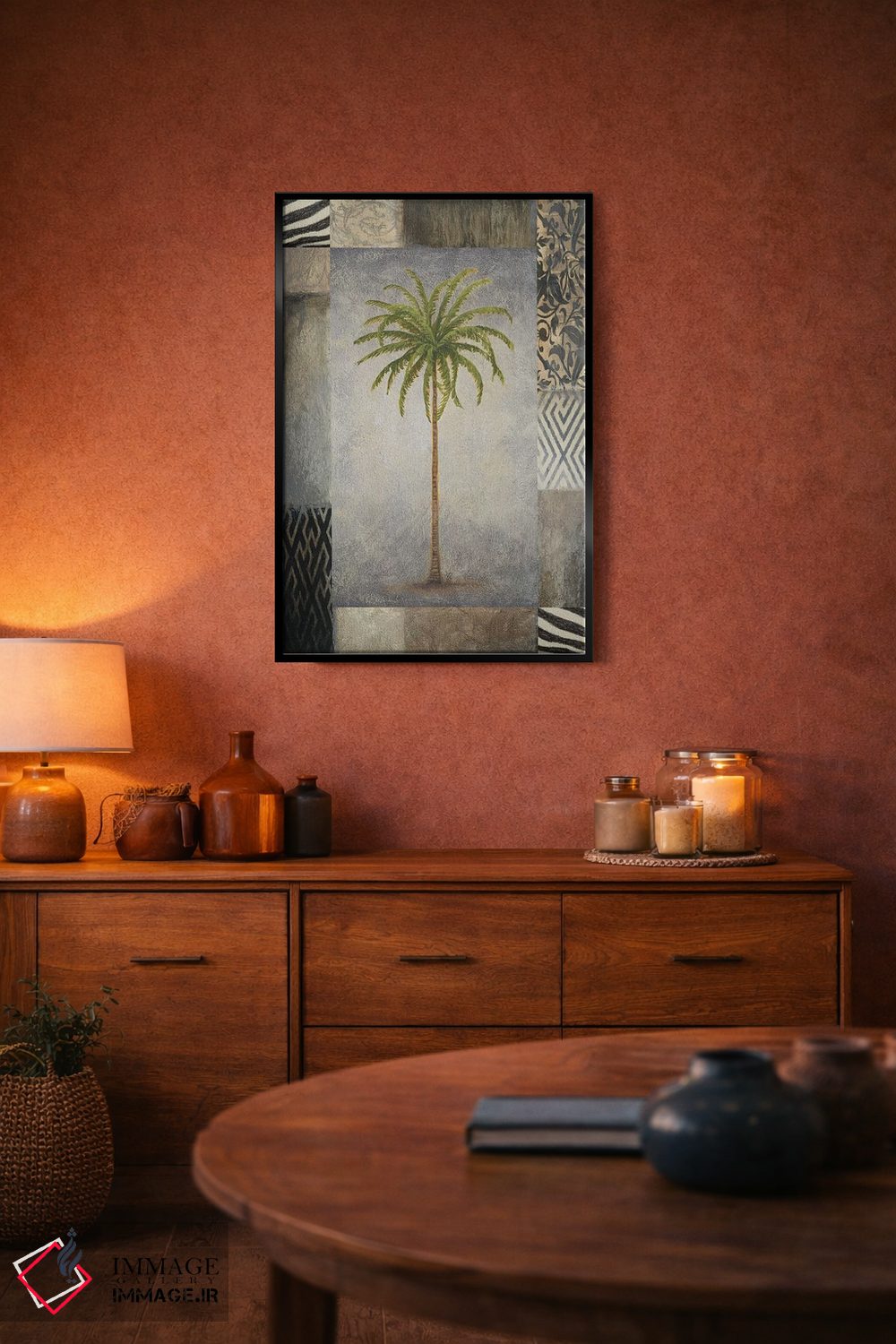 تابلو دکوراتیو "نخل آفتاب II" اثر مایکل مارکون - D5B