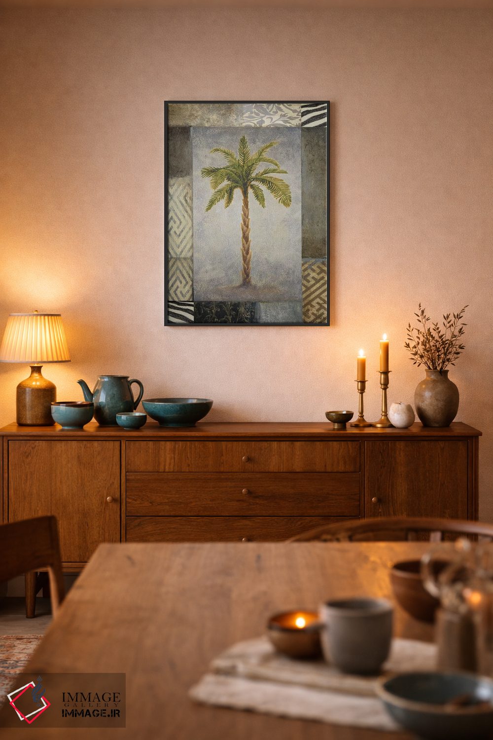 تابلو دکوراتیو "نخل آفتاب I" اثر مایکل مارکون - D6B