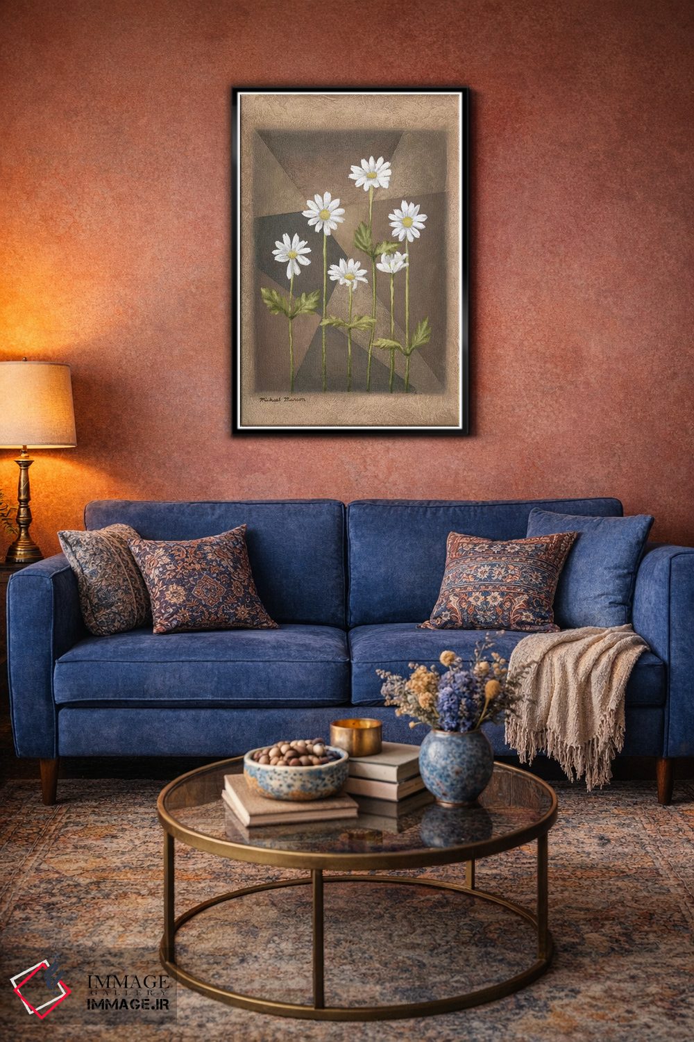 تابلو دکوراتیو "بابونه های سفید" اثر مایکل مارکون - D4B