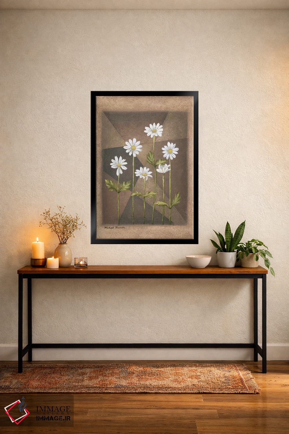 تابلو دکوراتیو "بابونه های سفید" اثر مایکل مارکون - D5B